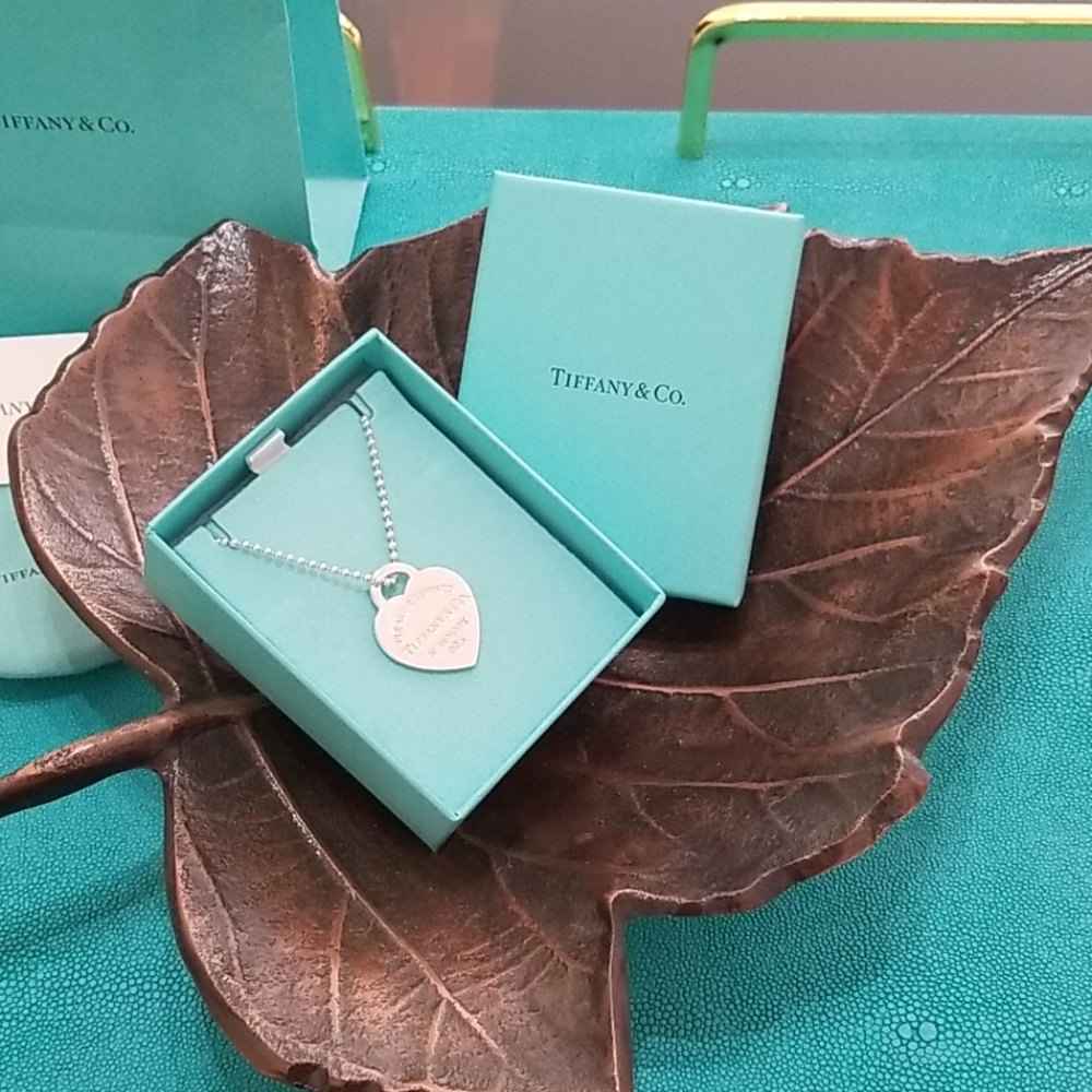 Tiffany & Co Beaded Heart Necklace
